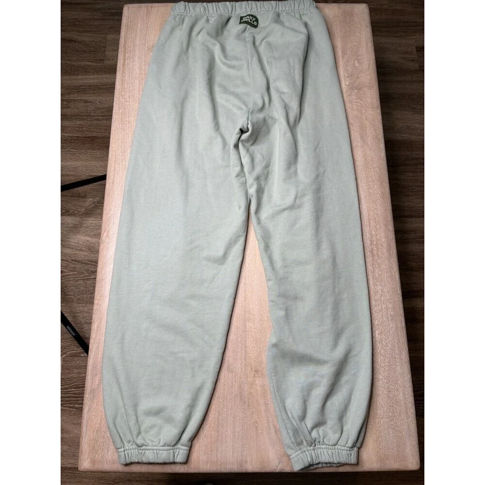 Daily Drills Unisex Jogger Sweatpants in Harbor Light Green Size M/L